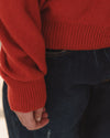 BASERANGE 25 Autumn/Winter Sweater France BAS-PUSOS-RC-AU25-MELOGRANO RED
